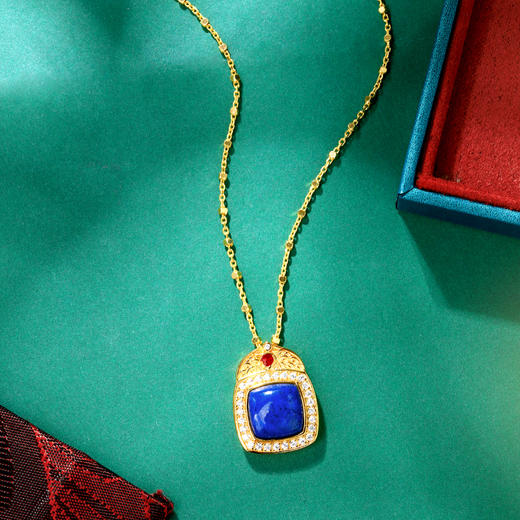 【宫里项链 戒指】 幸运之子青金石戒指 项链 商品图1