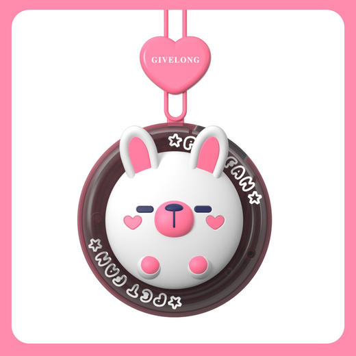 抖音爆款2022新款卡通挂脖风扇 夏季学生usb充电手持懒人便携式无叶小风扇 商品图5