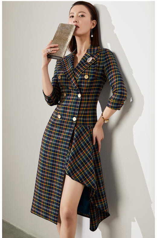 颈袖添香-连衣裙-刚柔并济-J20494593A 商品图2