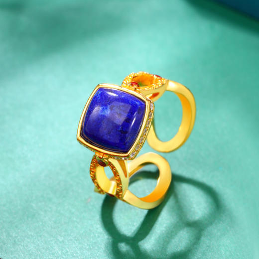 【宫里项链 戒指】 幸运之子青金石戒指 项链 商品图2