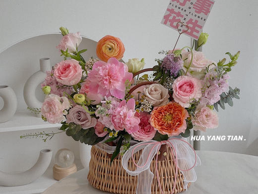 花艺 春风拂面 · 花篮 商品图0