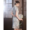修身减龄，改良年轻款日常款文艺少女雪纺旗袍BJS-9290 商品缩略图4