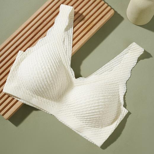 黛唯梵2022新款无痕蕾丝内衣女简约纯色背心式气质无钢圈美背文胸女 商品图1