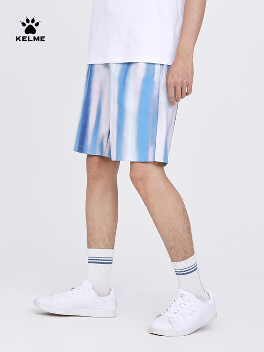 KELME卡尔美扎染梭织五分裤男2022夏季新款海边度假宽松休闲短裤6227DK1009 商品图1