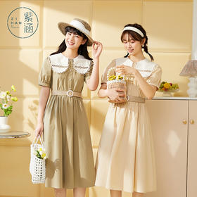 ZIHAN紫涵翻领短袖连衣裙Z2Z04BS337