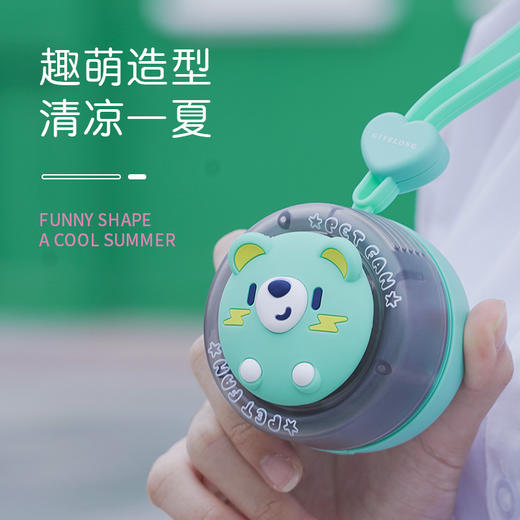 抖音爆款2022新款卡通挂脖风扇 夏季学生usb充电手持懒人便携式无叶小风扇 商品图2