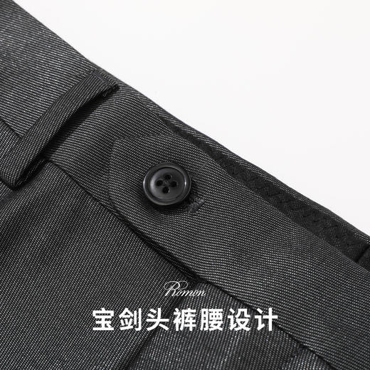 【断码清仓】罗蒙男士西服套装商务通勤新郎结婚礼服套装两件套 商品图7