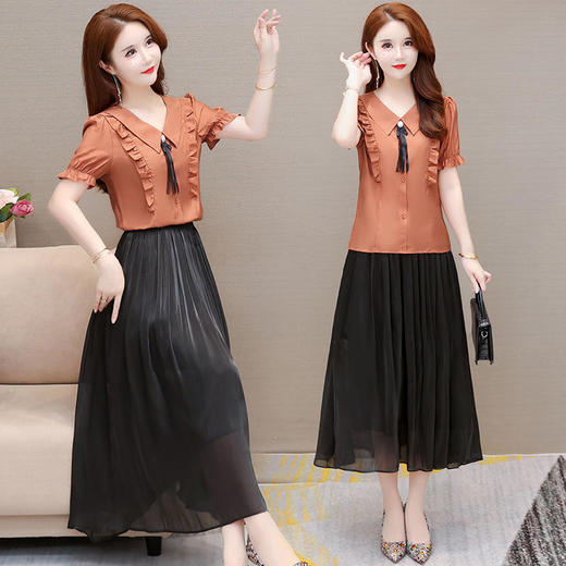 YWE AH22A1324时尚高档两件套装连衣裙 商品图3