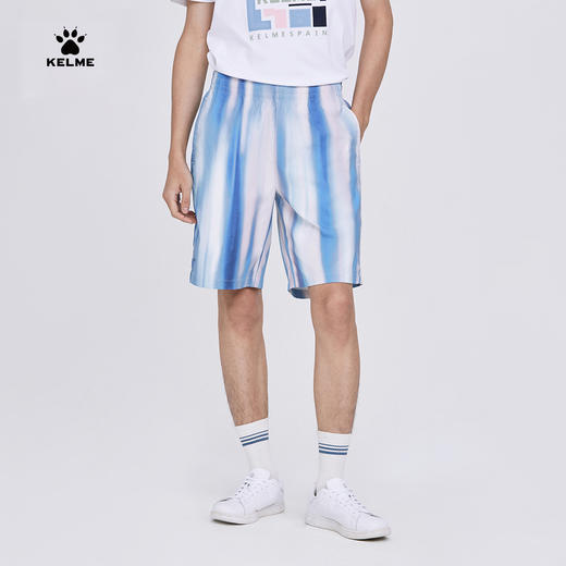 KELME卡尔美扎染梭织五分裤男2022夏季新款海边度假宽松休闲短裤6227DK1009 商品图0