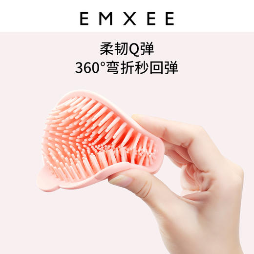 【洗浴用品】嫚熙婴儿洗头刷硅胶去头垢沐浴搓泥宝宝洗澡海绵洗澡用品 商品图4