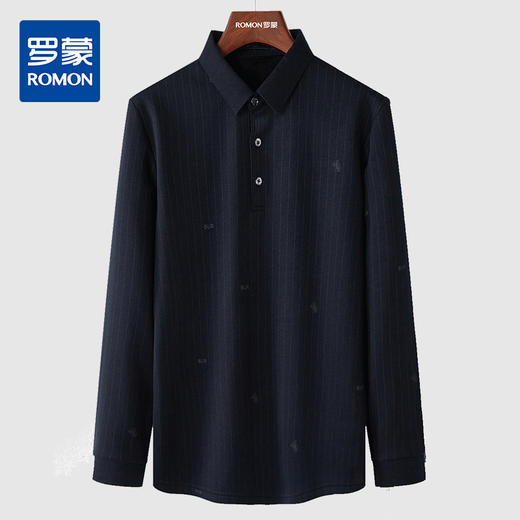 【加绒保暖】罗蒙衬衫男防风御寒商务通勤休闲百搭柔软亲肤长袖衬衣男 商品图8
