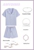 AMYDIMO遇夏女士家居睡衣两件套 居家外穿两用家居服 商品缩略图2