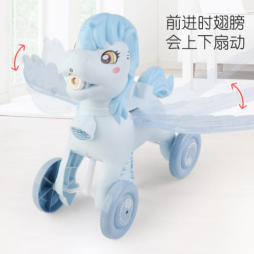 抖音同款公园推小马小鸭泡泡车儿童户外手推泡泡机电动灯光音乐吹泡泡玩具 商品图3