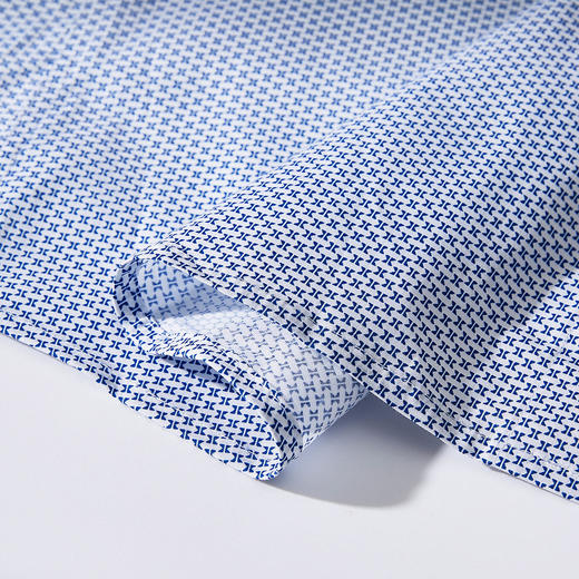 【专柜同款】罗蒙春秋印花微弹纯棉衬衫男士休闲百搭衬衫 商品图5