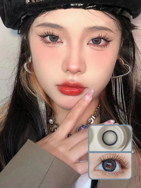 Lillilly Y-17陆离蓝 月抛 2片 14.5mm 着色14.0mm  基弧8.6 含水42% 新锐国货