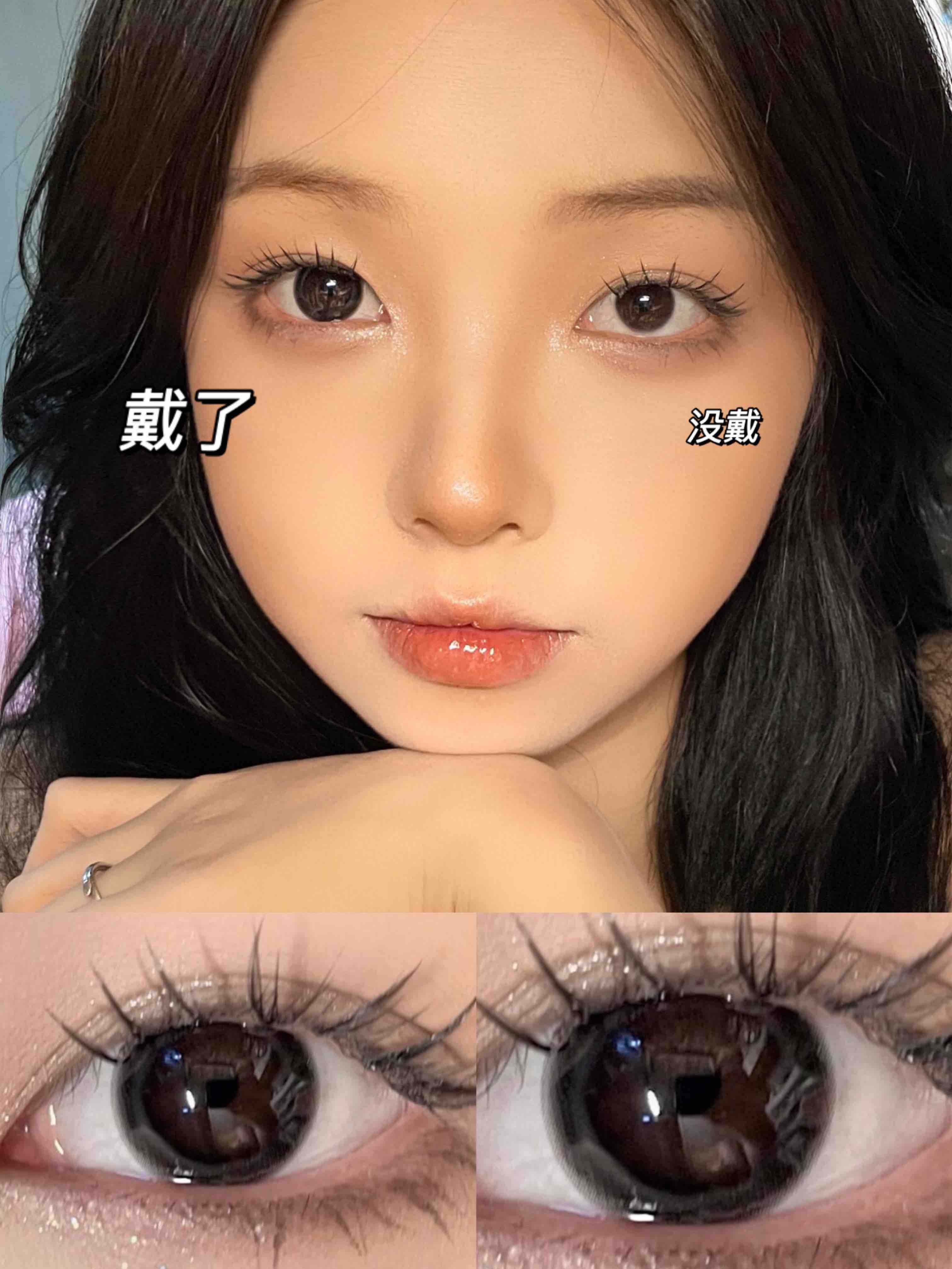 年抛 双高光黑 clairecolor 大直径14.5 着色13.6  (同品牌多副更划算 选款色板在详情页)  黑色美瞳