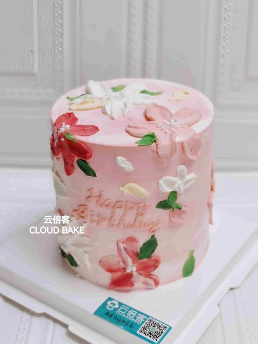 【迷你加高蛋糕】手绘刮刀花 商品图2