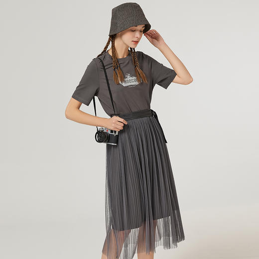 Famecoco范可儿休闲时尚套装女夏款减龄俏皮小清新两件套F223EA009 商品图1