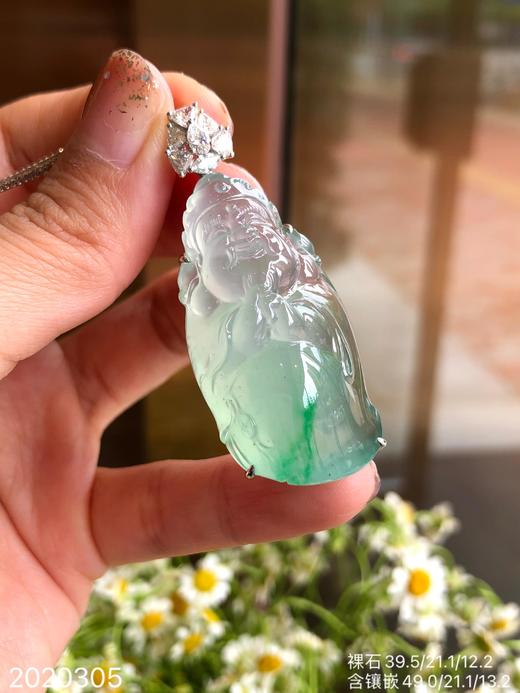 冰飘翠财神爷吊坠 【2020305】具体价格微信咨询 商品图6