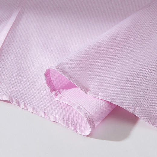 【专柜同款】罗蒙男士粉色衬衫纯色百搭休闲商务新郎结婚衬衣 商品图6