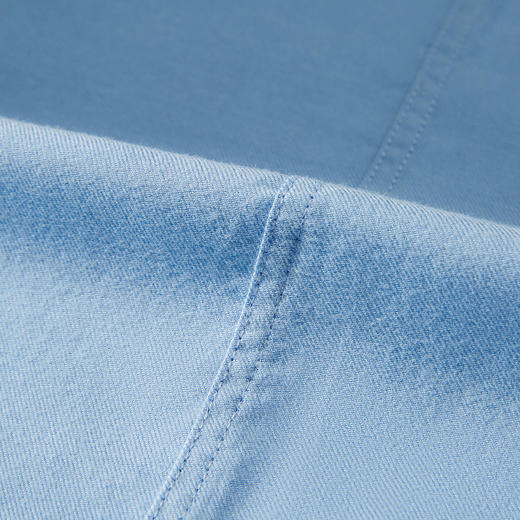 【100棉】罗蒙春秋长袖磨毛衬衫男士正装商务通勤休闲百搭纯色衬衣 商品图5