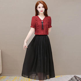 YWE AH22A1324时尚高档两件套装连衣裙