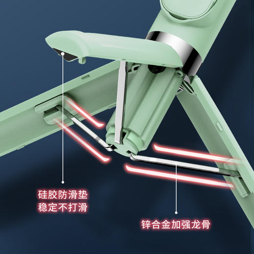蓝牙多功能迷你遥控手机自拍杆支架双补光灯一体式直播拍照-春艺W仓 商品图3