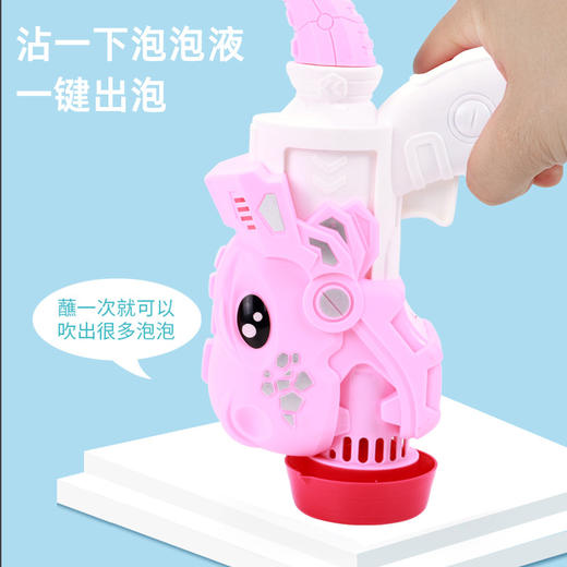多孔恐龙鲨鱼泡泡枪电动卡通风扇泡泡机儿童玩具 商品图2