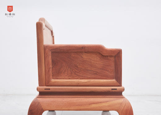 红桥红  家具严选  缅甸花梨（大果紫檀）【弯腿 三围攒框素板 223沙发六件套】 商品图5