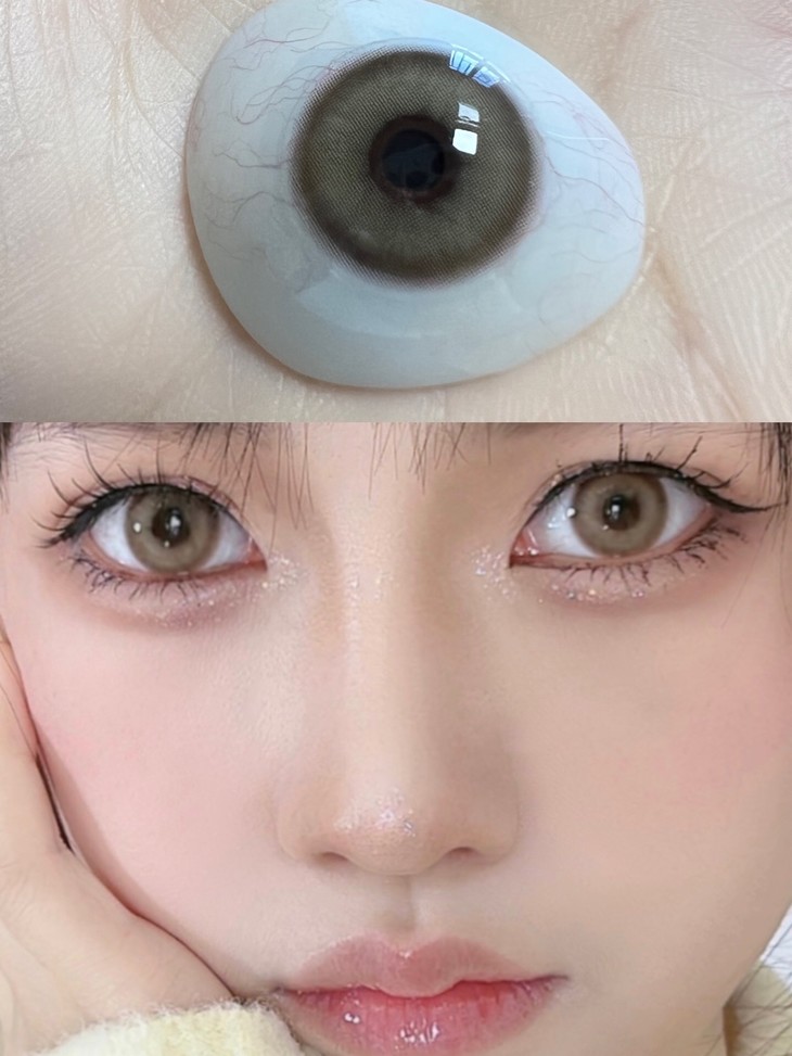 SERLTYCA年抛隐形眼镜 青木浅驼14.0mm 1副/2片-VVCON美瞳商城27