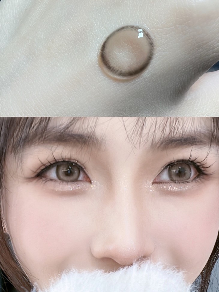 SERLTYCA年抛隐形眼镜 青木米灰14.0mm 1副/2片-VVCON美瞳商城13