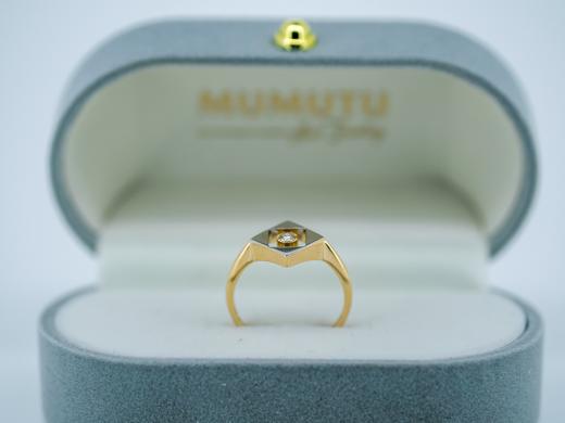 18K 爱德华时期款7分钻尾戒 商品图2