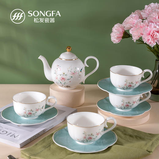 9头天香溢彩咖啡茶具 商品图0