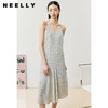 NEELLY纳俪商场同款气质V领碎花小吊带裙不规则裙摆夏季连衣裙N22043Y01104 商品缩略图3