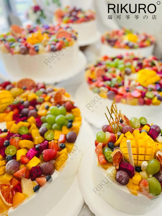 【盛夏的果实】鲜果花草奶油蛋糕 商品图4