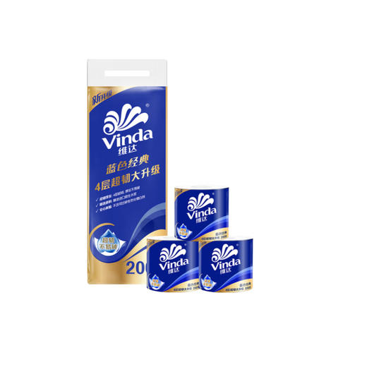 维达(3996E有芯有膜4层)卷纸10卷 商品图0
