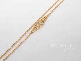 18K 70cm Deco风格眼镜链