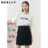 NEELLY纳俪商场同款高腰半身裙女夏季新款系带通勤百搭A字裙短裙N22043E01077 商品缩略图2