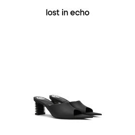 lost in echo x ZHANGJIAYI U型口数字尖头弹簧跟穆勒鞋