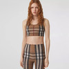 BURBERRY 巴宝莉 女士棕色格子运动文胸 8043428 A8894 商品缩略图1