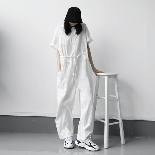 裁缝学苑AQ53日系工装风连体衣连体裤纸样女装长裤衣服打版样板图 商品图3