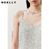 NEELLY纳俪商场同款气质V领碎花小吊带裙不规则裙摆夏季连衣裙N22043Y01104 商品缩略图1
