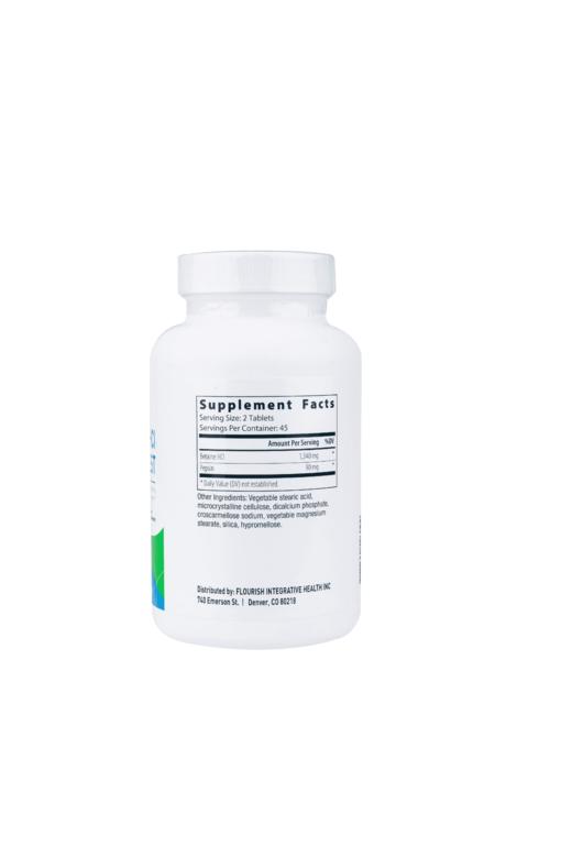 高剂量盐酸甜菜碱+胃蛋白酶片剂 Betaine HCI 90片 补充胃酸 补充甲基 商品图10