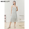 NEELLY纳俪商场同款气质V领碎花小吊带裙不规则裙摆夏季连衣裙N22043Y01104 商品缩略图2