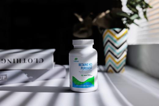 高剂量盐酸甜菜碱+胃蛋白酶片剂 Betaine HCI 90片 补充胃酸 补充甲基 商品图6