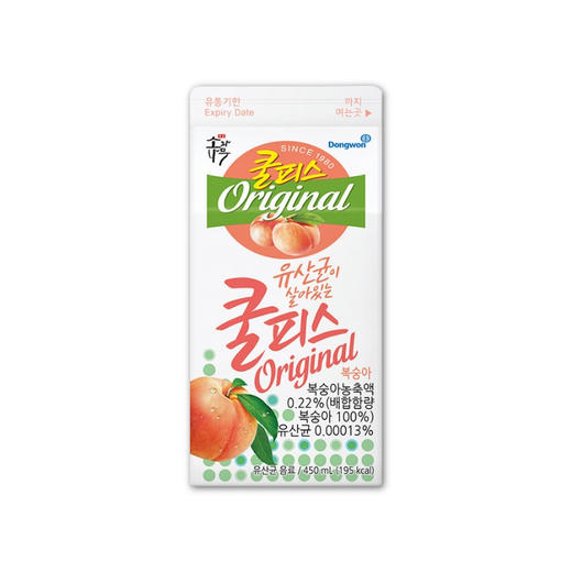 东远COOLPIS酸乳饮料桃子味450ml【中】  商品图0