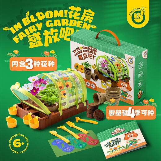 【没有院子也能拥有的梦幻花房】科答鸭盛放吧花房 迷你小盆栽小种植阳光房 零基础4季可种 商品图0