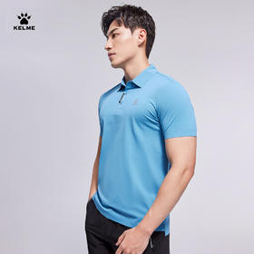 KELME卡尔美短袖男2022新款夏季纯色T恤运动翻领POLO衫9223PL1007