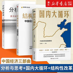 【套装3册】大循环+分析与思考+结构性改革 共3册 黄奇帆的复旦经济课解读中国经济改革基础货币