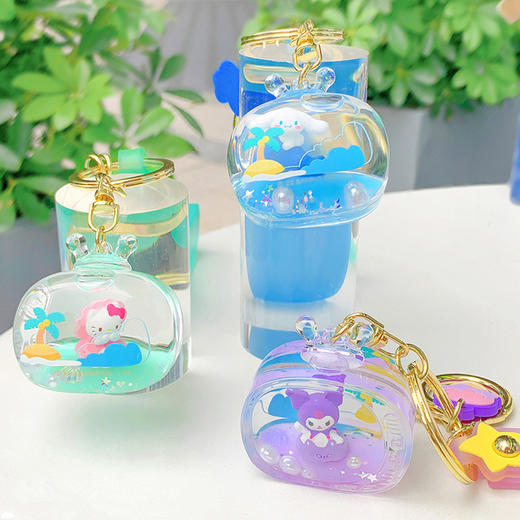 正版三丽鸥春日樱花夏日清凉挂件钥匙扣系列kitty猫美乐蒂库洛米大耳狗玉桂狗挂件 商品图2